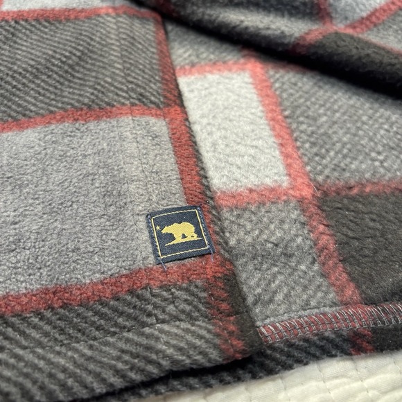 Freedom Foundry Shirt Men's XL‎ Gray/Red Plaid Fleece Button Up Long Sleeve - Picture 8 of 10